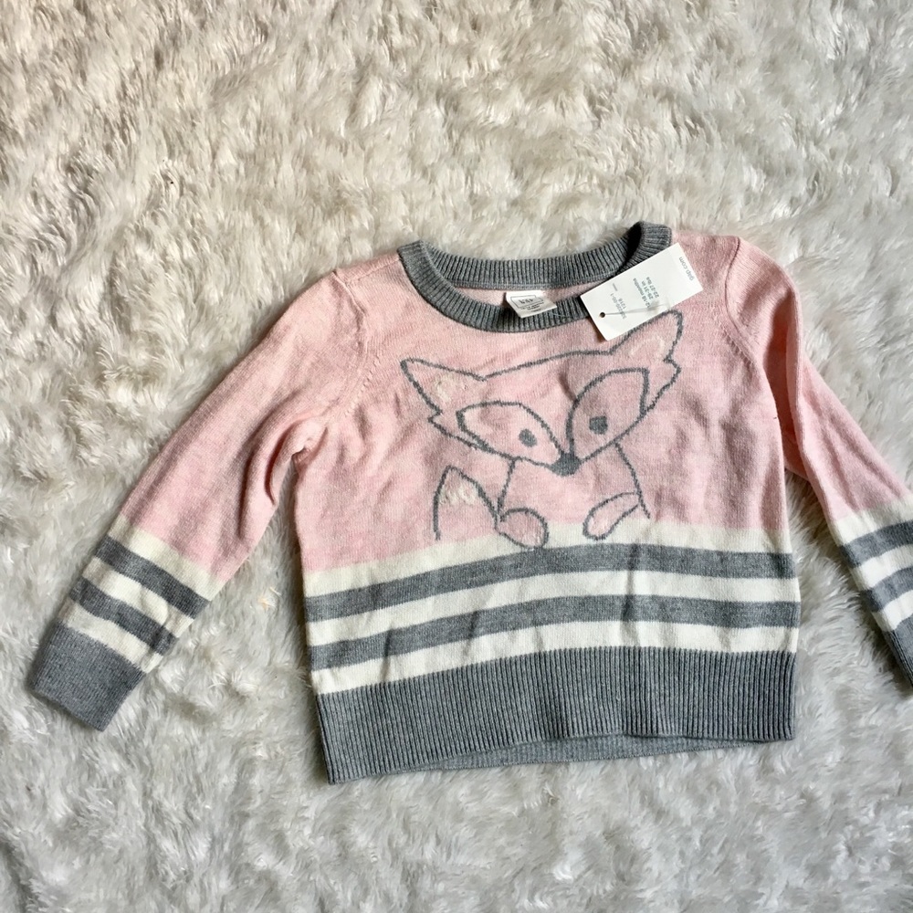 BABY GAP fox sweater NWT